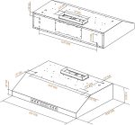 30 Inch Under Cabinet Range Hood with 900-CFM, 4 Speed Gesture Sensing&Touch Control Panel, Stainless Steel Kitchen Vent