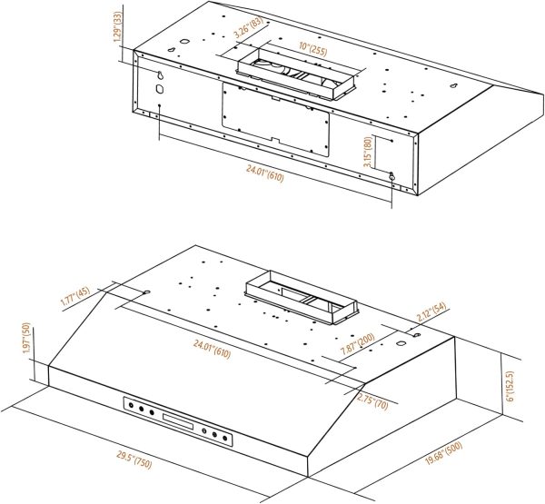 30 Inch Under Cabinet Range Hood with 900-CFM, 4 Speed Gesture Sensing&Touch Control Panel, Stainless Steel Kitchen Vent