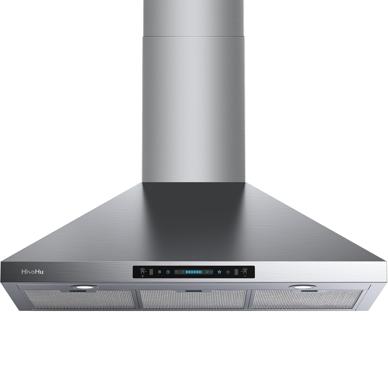 Wall Mount Range Hood 36 Inch, 780 CFM with Ducted Convertible Ductless (Kit Included), 4 Speed Gesture Sensing&Touch Control Panel, Stainless Steel Kitchen Vent (36 Inch)